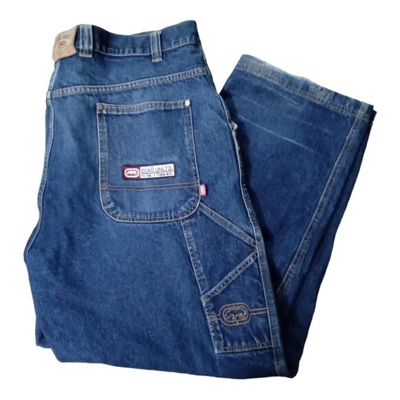 Vintage Ecko Unltd Blue Jeans Men Size 42 90s Y2K - Picture 1 of 15